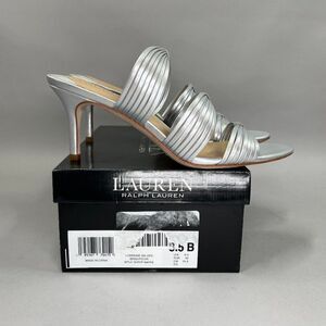 Lauren Ralph Lauren‎ Women's Lorraine Metallic Nappa Leather Dress Sandals